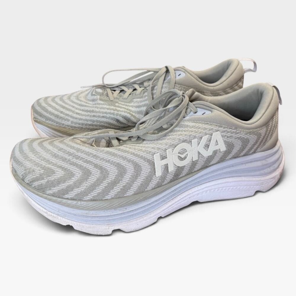 HOKA ONE ONE Bondi 8 Gaviota 5 Wide Men's Size 15 2E US Barley/Oat Milk Running